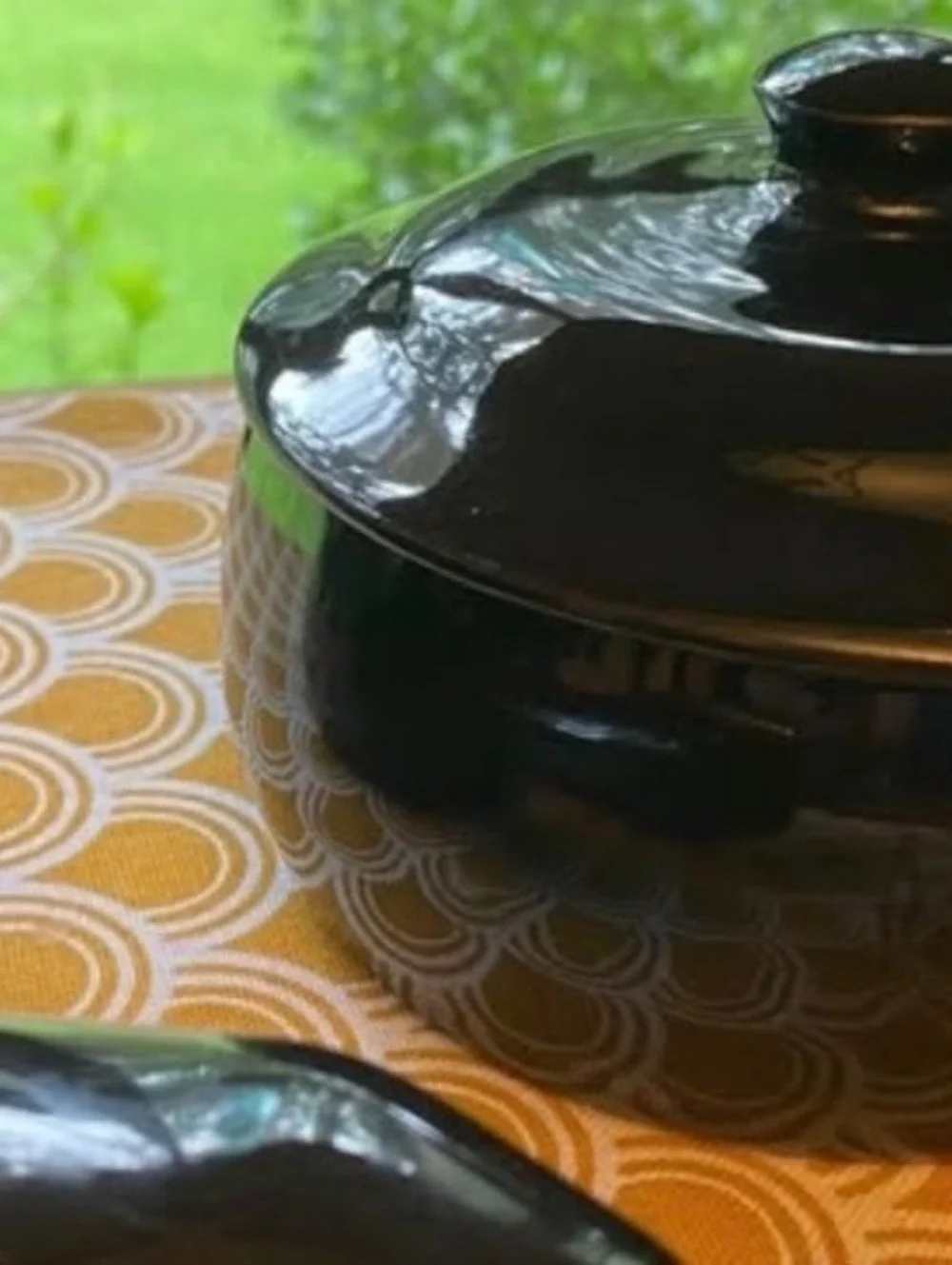 Set of 4 vintage Black ceramic lug bowls [COPY]